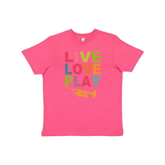 Inktastic Live Love Play the Trumpet Youth T-Shirt