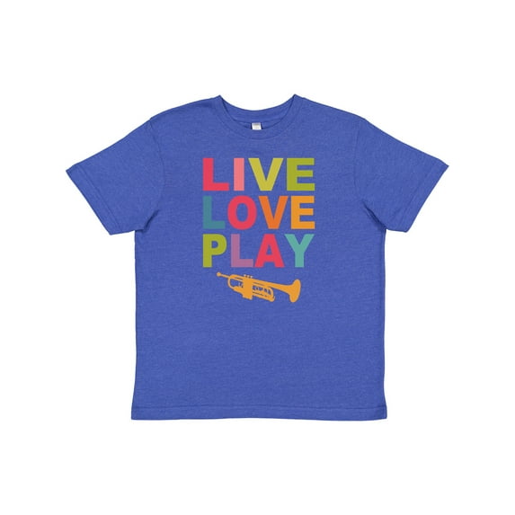 Inktastic Live Love Play the Trumpet Youth T-Shirt