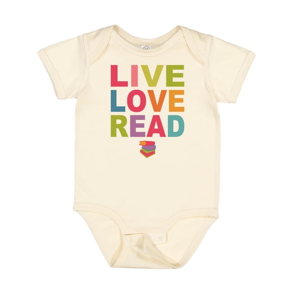 Inktastic Live Love Read Girls Baby Bodysuit