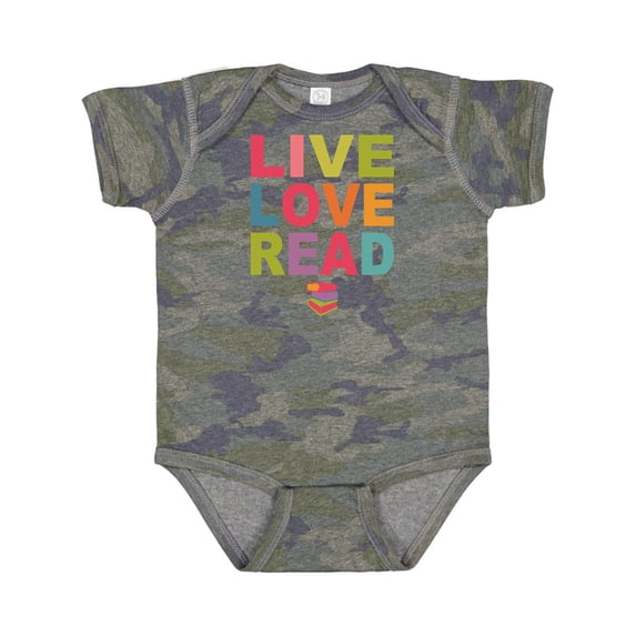 Inktastic Live Love Read Girls Baby Bodysuit
