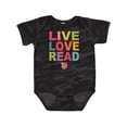 thumbnail image 1 of Inktastic Live Love Read Girls Baby Bodysuit, 1 of 5