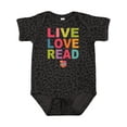 thumbnail image 1 of Inktastic Live Love Read Girls Baby Bodysuit, 1 of 5