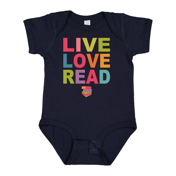 Inktastic Live Love Read Girls Baby Bodysuit