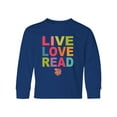 thumbnail image 1 of Inktastic Live Love Read Long Sleeve Youth T-Shirt, 1 of 5