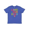 thumbnail image 1 of Inktastic Live Love Read Youth T-Shirt, 1 of 5