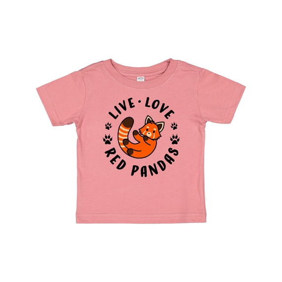 Inktastic Live Love Red Pandas Boys or Girls Baby T-Shirt