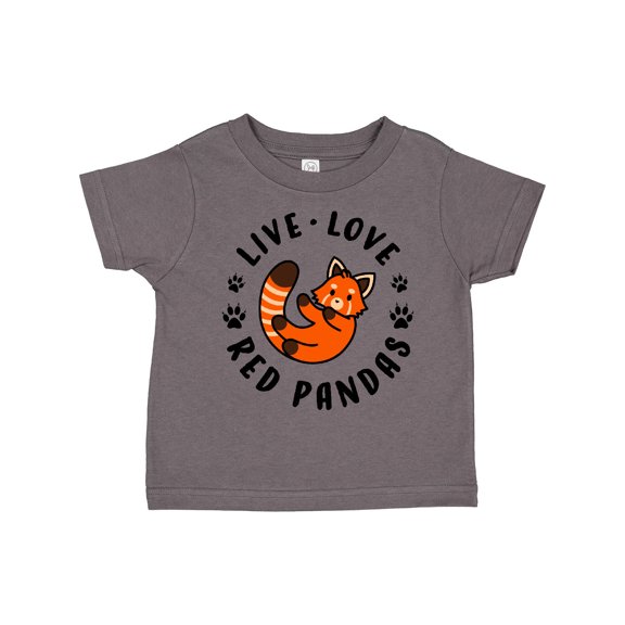 Inktastic Live Love Red Pandas Boys or Girls Toddler T-Shirt