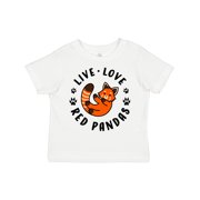 Inktastic Live Love Red Pandas Boys or Girls Toddler T-Shirt