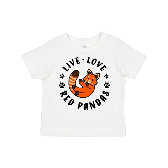Inktastic Live Love Red Pandas Boys or Girls Toddler T-Shirt