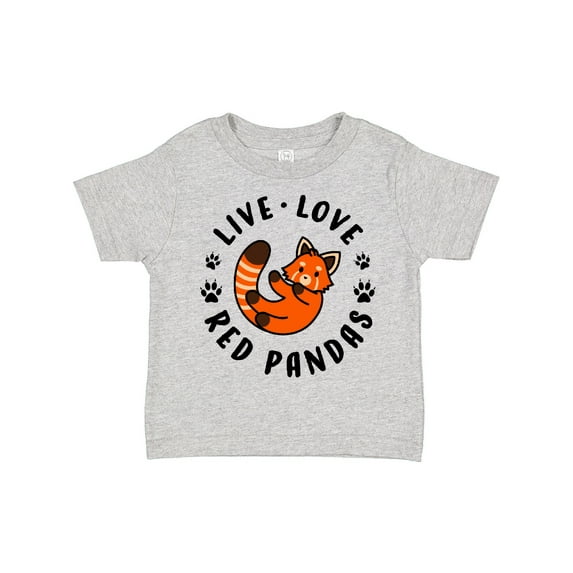 Inktastic Live Love Red Pandas Boys or Girls Toddler T-Shirt