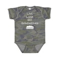 thumbnail image 1 of Inktastic Live Love Sandwiches Boys or Girls Baby Bodysuit, 1 of 5