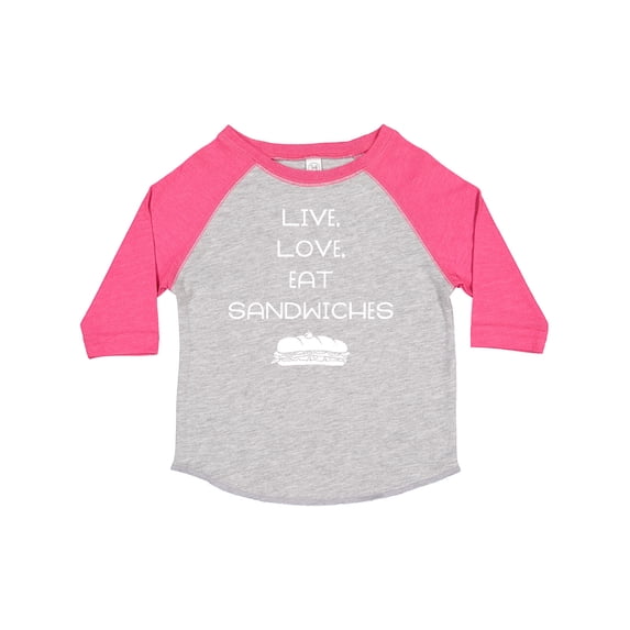 Inktastic Live Love Sandwiches Boys or Girls Toddler T-Shirt