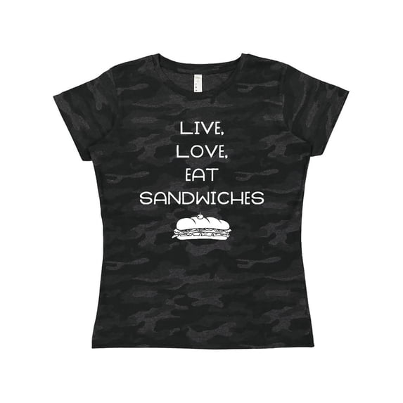 Inktastic Live Love Sandwiches Women's T-Shirt