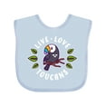 thumbnail image 1 of Inktastic Live Love Toucans Boys or Girls Baby Bib, 1 of 4
