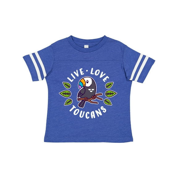 Inktastic Live Love Toucans Boys or Girls Toddler T-Shirt
