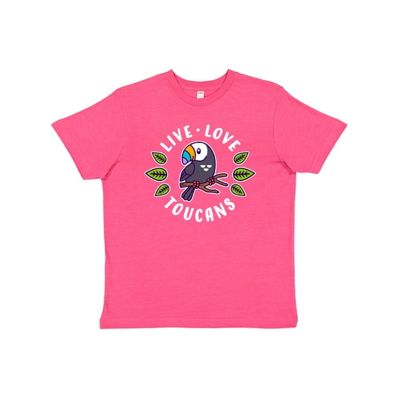 Inktastic Live Love Toucans Youth T-Shirt