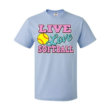 Inktastic Live Love and Softball T-Shirt