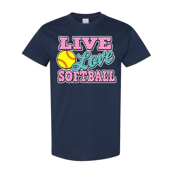 Inktastic Live Love and Softball T-Shirt