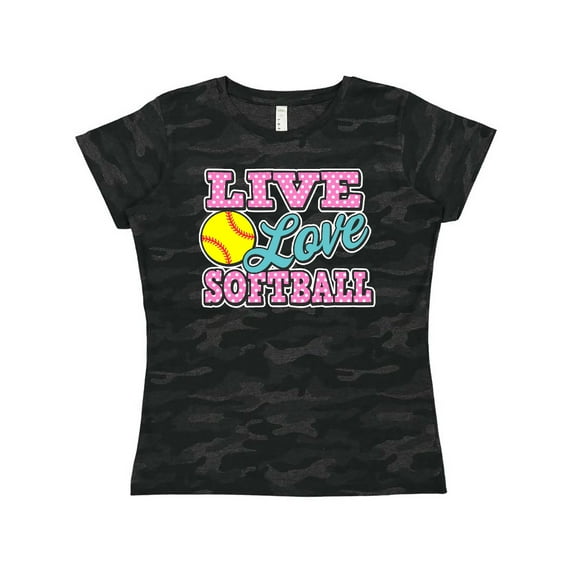 Inktastic Live Love and Softball Women's T-Shirt