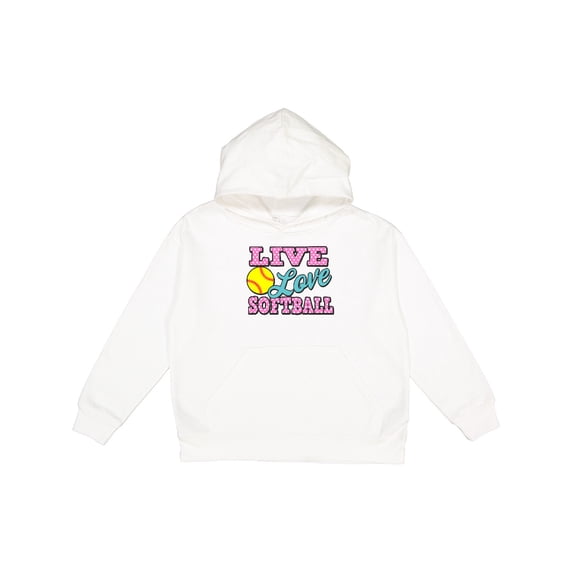 Inktastic Live Love and Softball Youth Hoodie Sweatshirt
