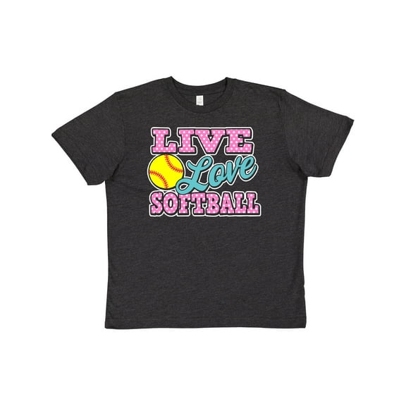 Inktastic Live Love and Softball Youth T-Shirt