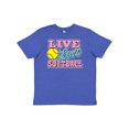 thumbnail image 1 of Inktastic Live Love and Softball Youth T-Shirt, 1 of 5