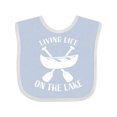 thumbnail image 1 of Inktastic Living Life on the Lake Boys or Girls Baby Bib, 1 of 4