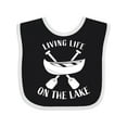 thumbnail image 1 of Inktastic Living Life on the Lake Boys or Girls Baby Bib, 1 of 4