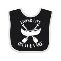 Inktastic Living Life on the Lake Boys or Girls Baby Bib