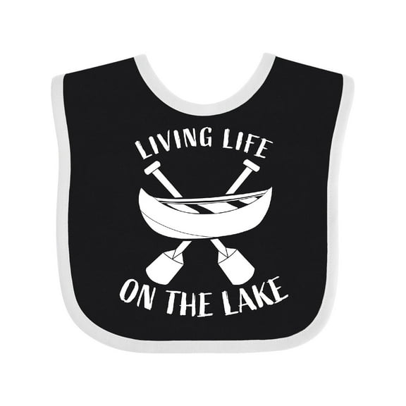 Inktastic Living Life on the Lake Boys or Girls Baby Bib