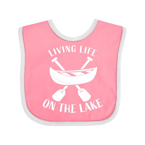 Inktastic Living Life on the Lake Boys or Girls Baby Bib