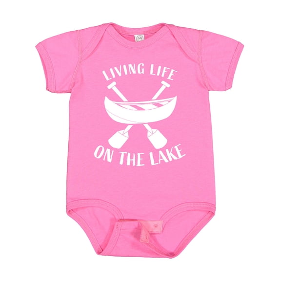 Inktastic Living Life on the Lake Boys or Girls Baby Bodysuit