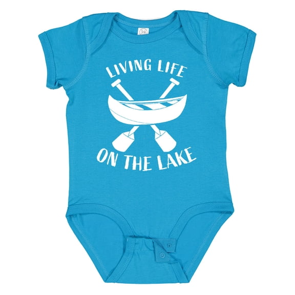 Inktastic Living Life on the Lake Boys or Girls Baby Bodysuit