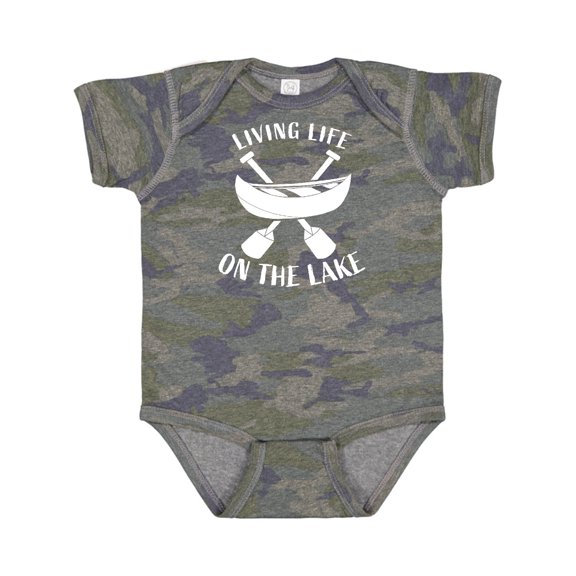 Inktastic Living Life on the Lake Boys or Girls Baby Bodysuit