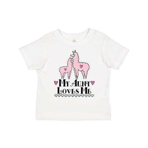 Inktastic Llama Aunt Loves Me Girls Gift Girls Toddler T-Shirt