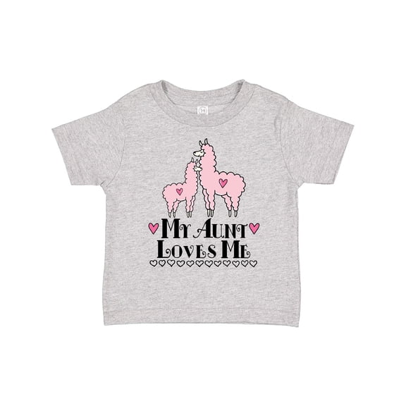 Inktastic Llama Aunt Loves Me Girls Gift Girls Toddler T-Shirt