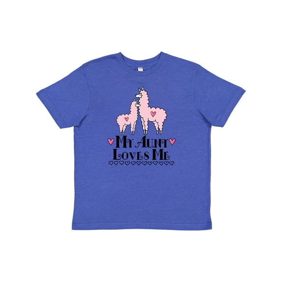 Inktastic Llama Aunt Loves Me Girls Gift Youth T-Shirt
