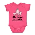 thumbnail image 1 of Inktastic Llama Aunt Loves Me Girls Girls Baby Bodysuit, 1 of 5