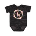 thumbnail image 1 of Inktastic Llama Rose Flower Wreath Girls Baby Bodysuit, 1 of 5