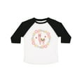 thumbnail image 1 of Inktastic Llama Rose Flower Wreath Girls Toddler T-Shirt, 1 of 5