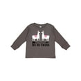 thumbnail image 1 of Inktastic Llama Twin Girls Girls Long Sleeve Toddler T-Shirt, 1 of 5
