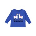 thumbnail image 1 of Inktastic Llama Twin Girls Girls Long Sleeve Toddler T-Shirt, 1 of 5
