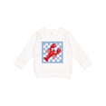 thumbnail image 1 of Inktastic Lobster Checkered Stamp Coastal Toddler Sweatshirt, 1 of 4