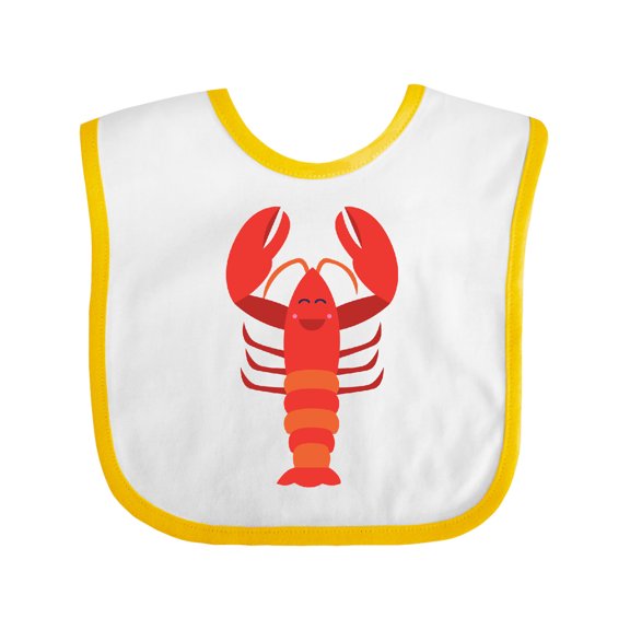 Inktastic Lobster Cute Ocean Creature Boys or Girls Baby Bib