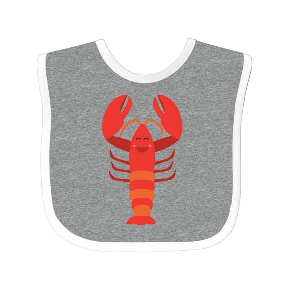 Inktastic Lobster Cute Ocean Creature Boys or Girls Baby Bib