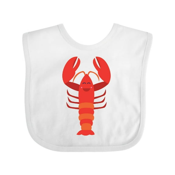 Inktastic Lobster Distressed Ocean Creature Boys or Girls Baby Bib