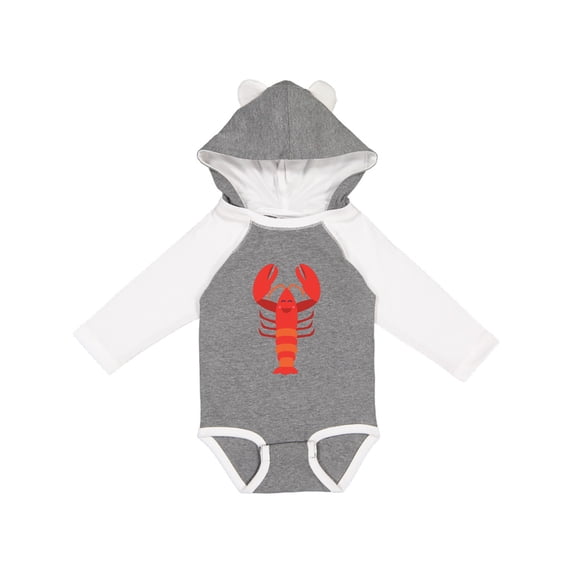 Inktastic Lobster Cute Ocean Creature Boys or Girls Long Sleeve Baby Bodysuit