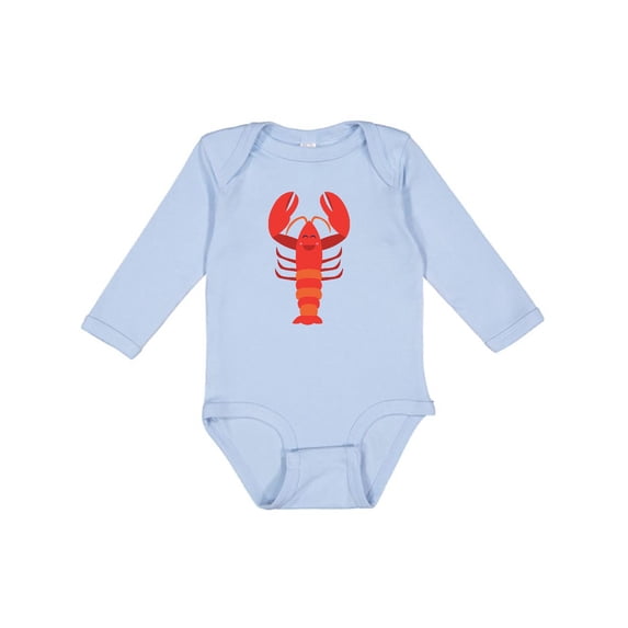 Inktastic Lobster Cute Ocean Creature Boys or Girls Long Sleeve Baby Bodysuit
