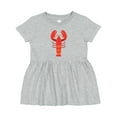 thumbnail image 1 of Inktastic Lobster Cute Ocean Creature Girls Baby Dress, 1 of 5
