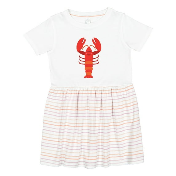 Inktastic Lobster Cute Ocean Creature Girls Toddler Dress